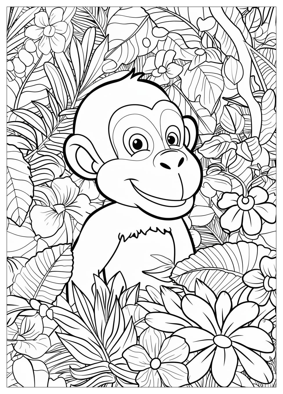 Curious George Coloring Pages-7