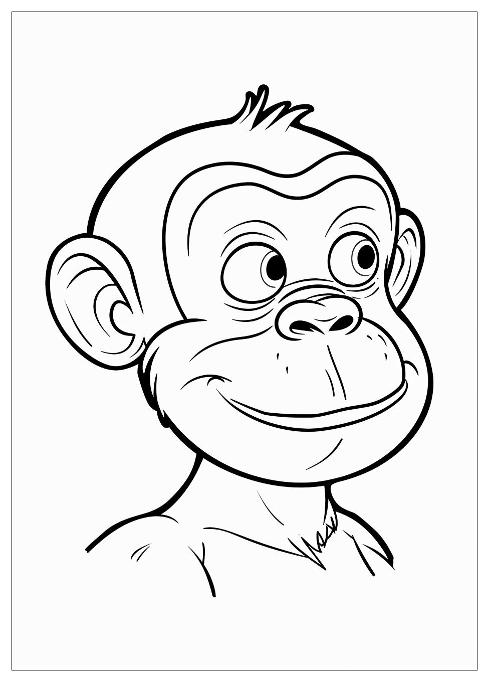 Curious George Coloring Pages-9