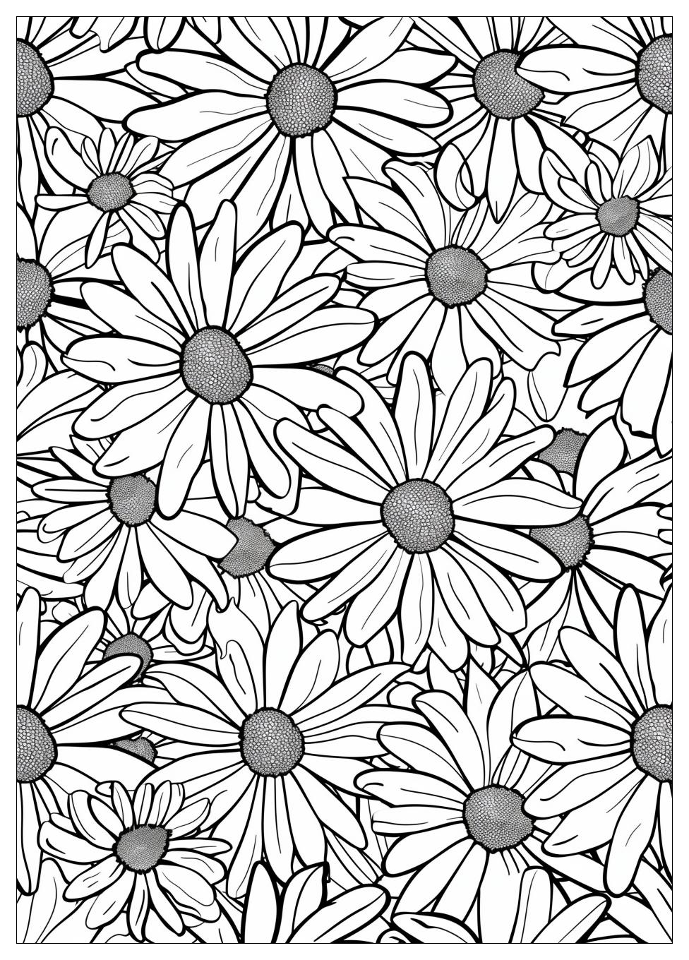 Daisy Coloring Pages-1