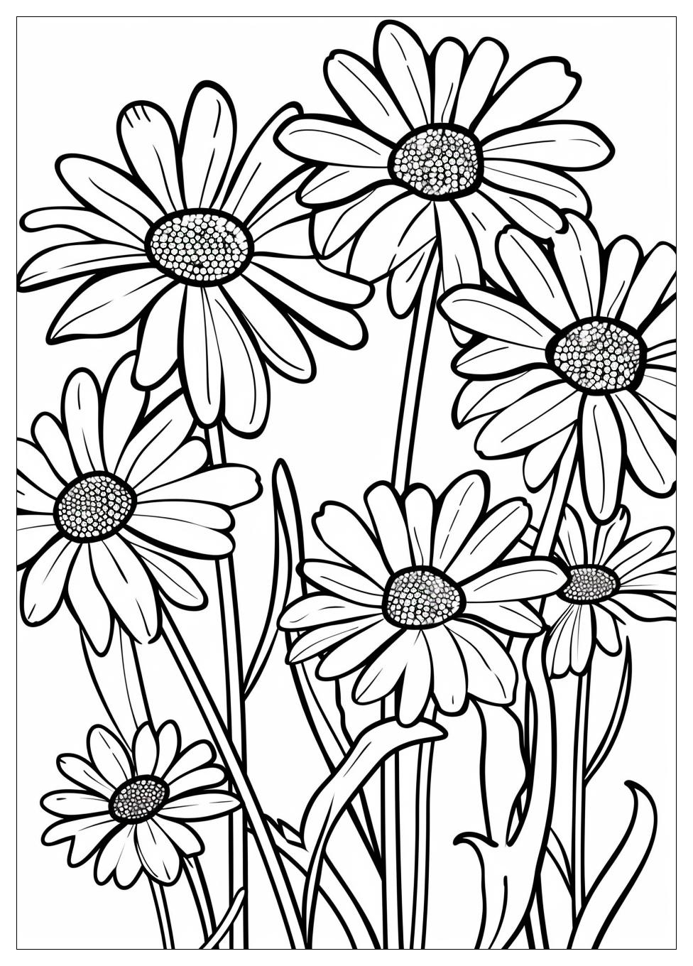 Daisy Coloring Pages-2