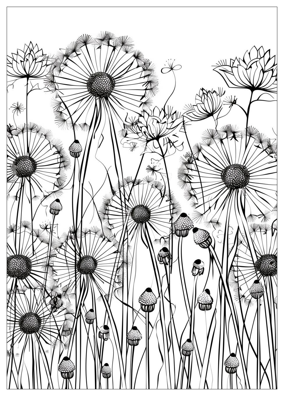 Dandelion Coloring Pages-15