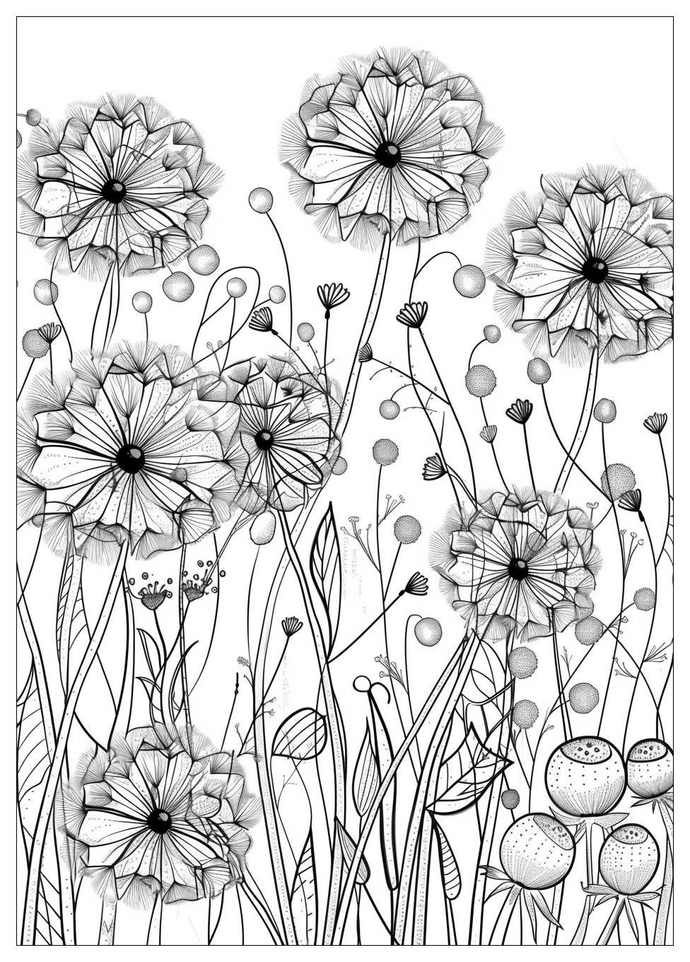 Dandelion Coloring Pages-18