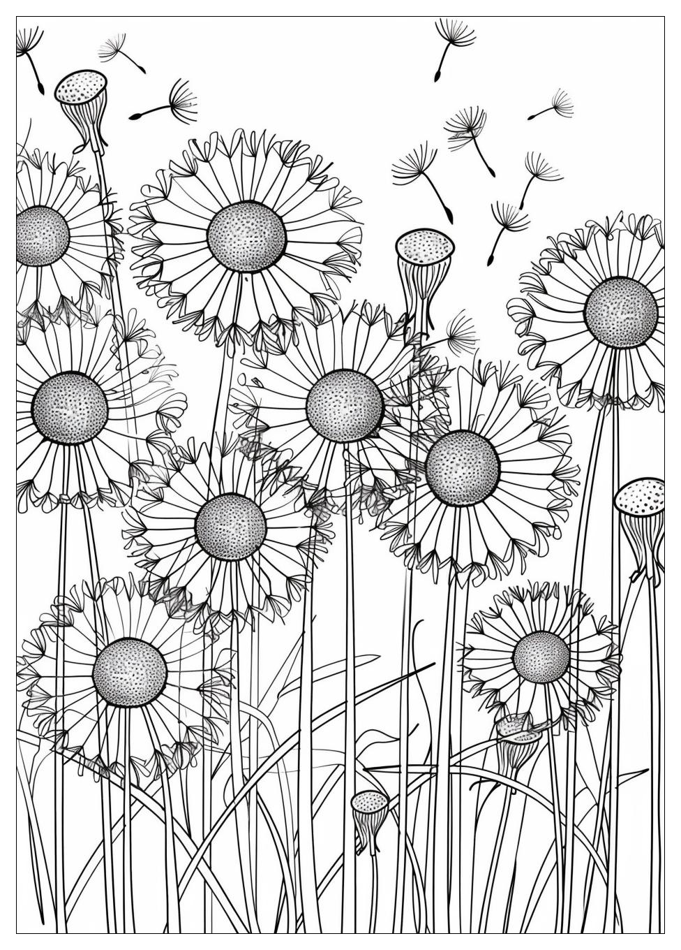 Dandelion Coloring Pages-20