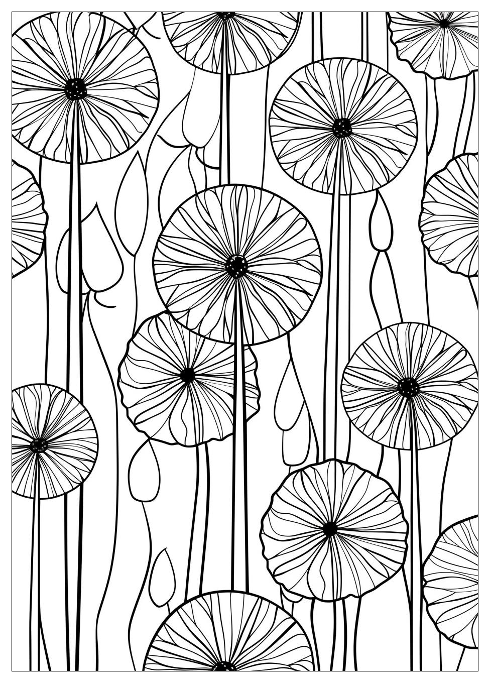 Dandelion Coloring Pages-4