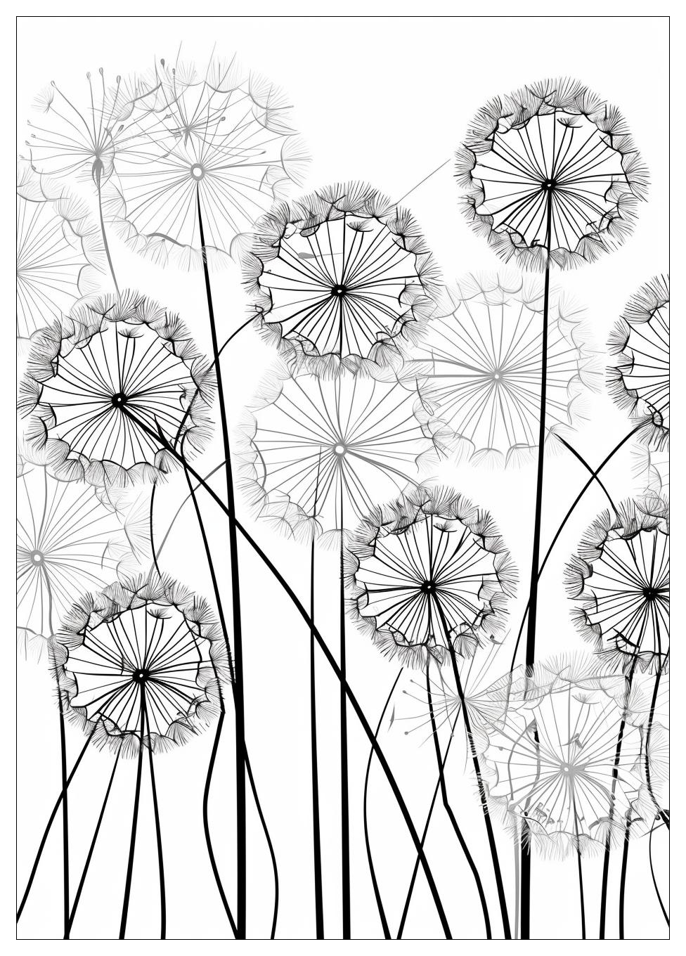 Dandelion Coloring Pages-6