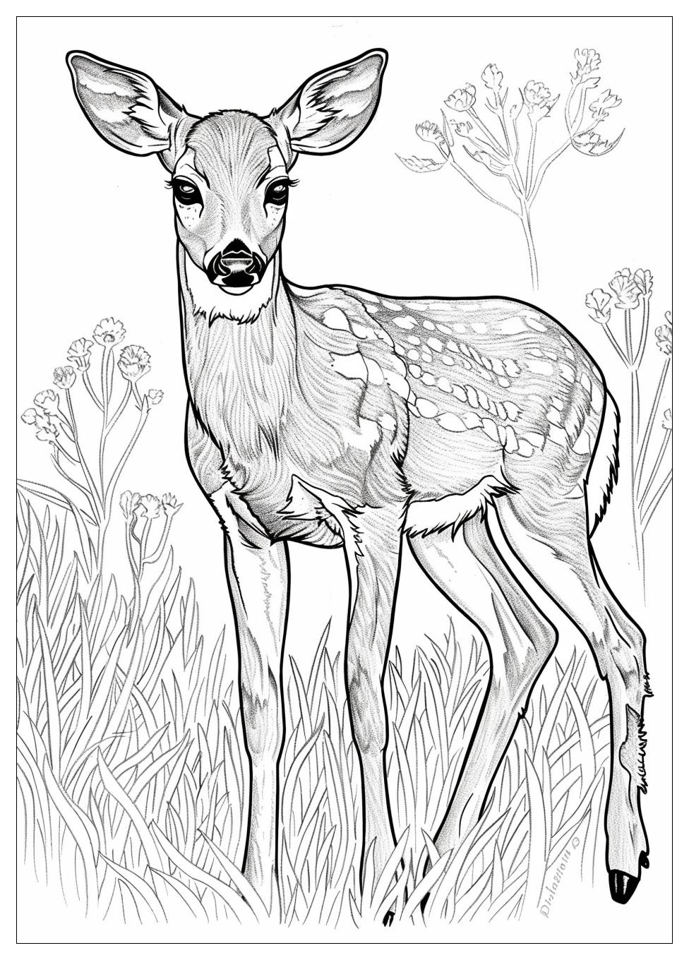 Deer Coloring Pages-10