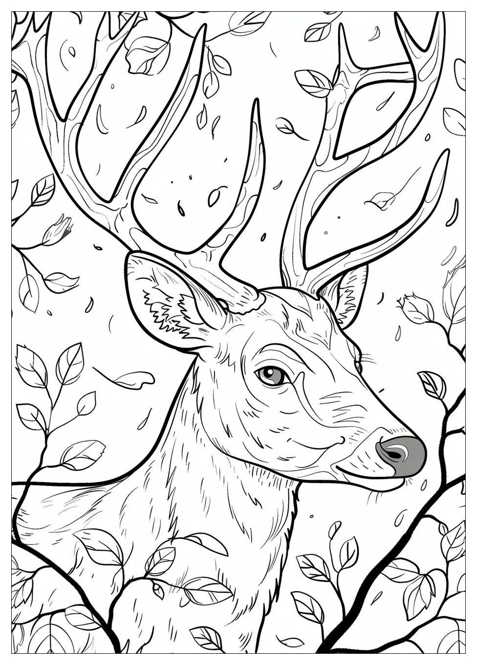 Deer Coloring Pages-11