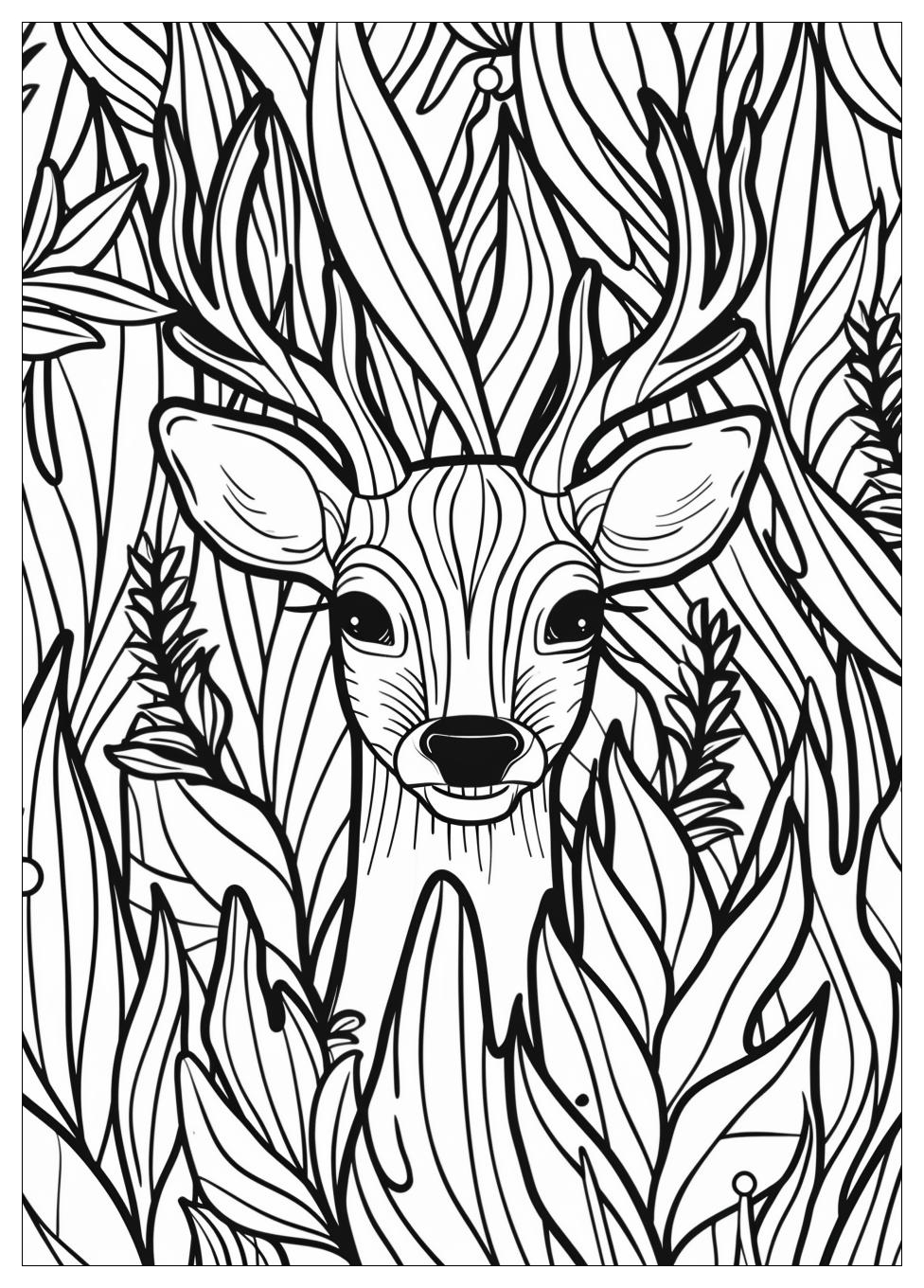 Deer Coloring Pages-12