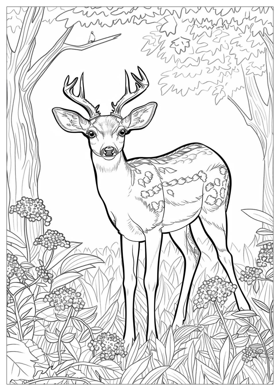 Deer Coloring Pages-14