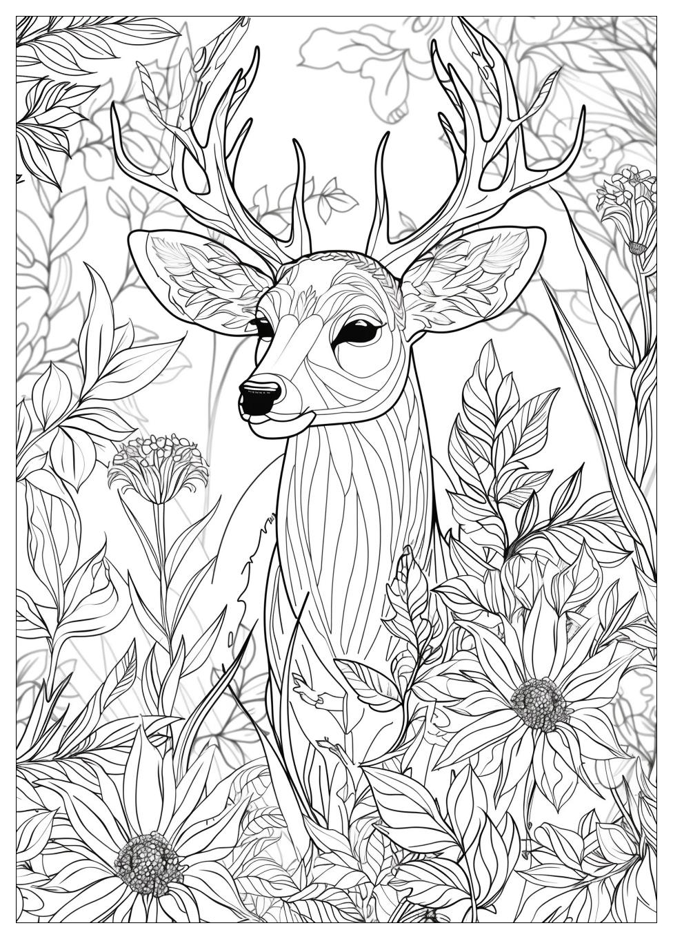 Deer Coloring Pages-15