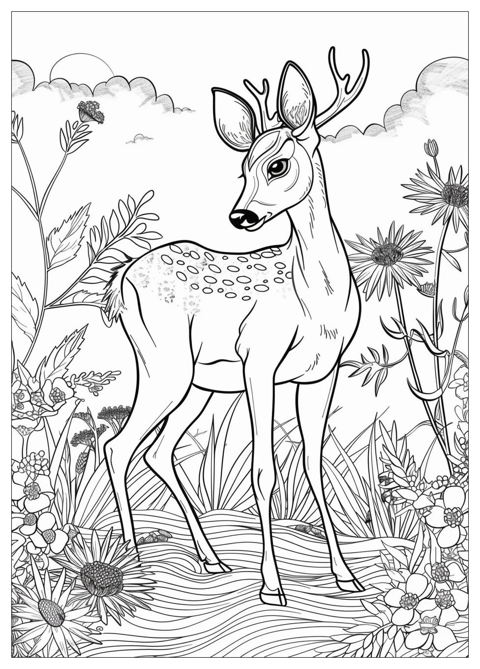 Deer Coloring Pages-16