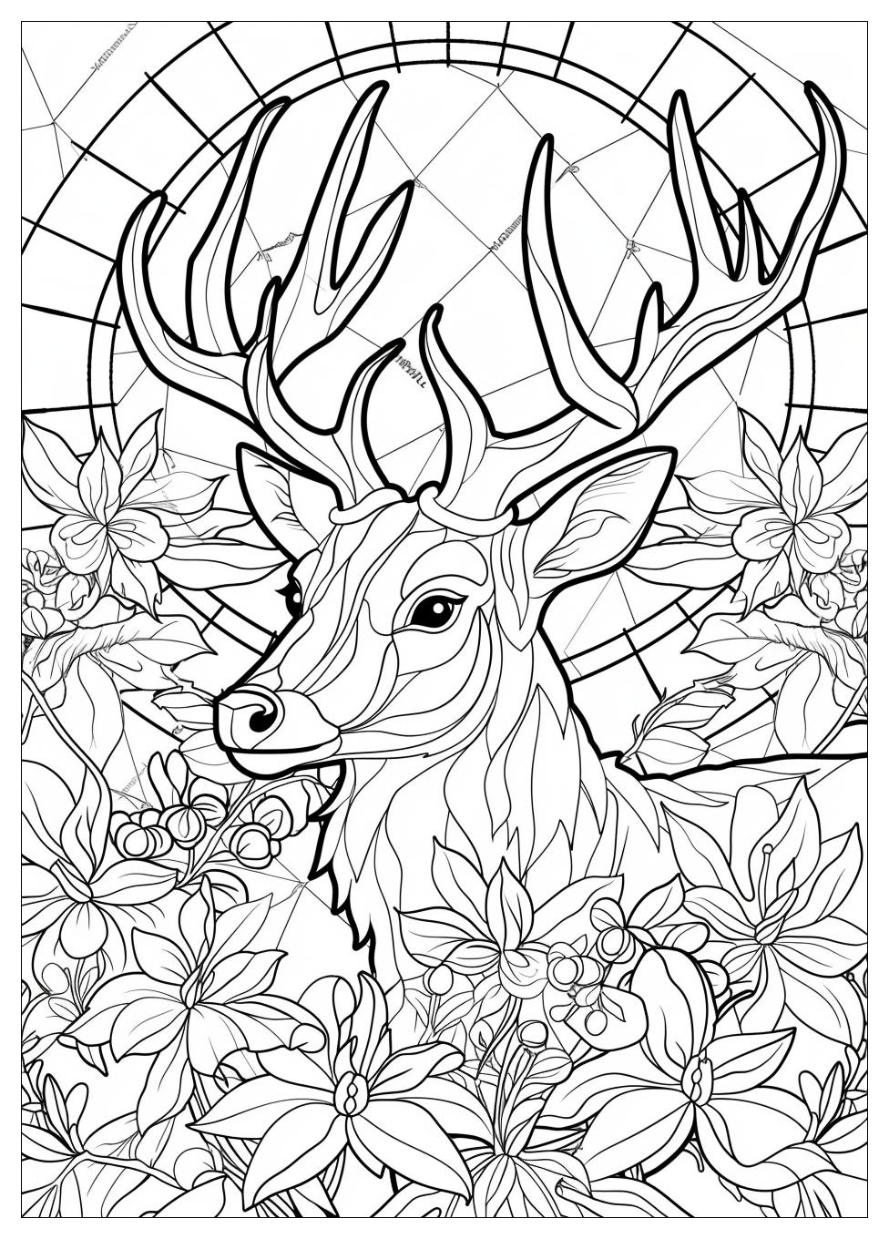 Deer Coloring Pages-18