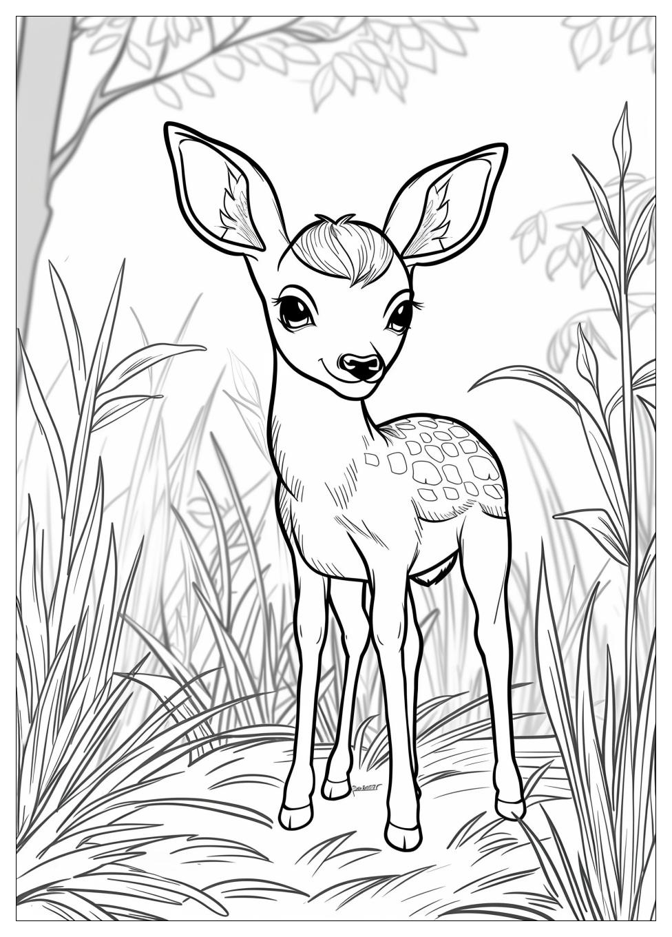 Deer Coloring Pages-3