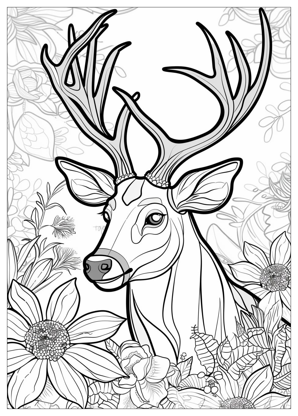 Deer Coloring Pages-4