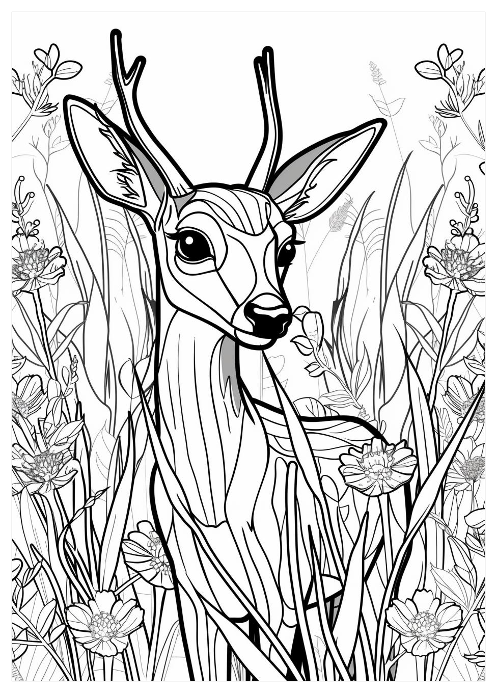 Deer Coloring Pages-5