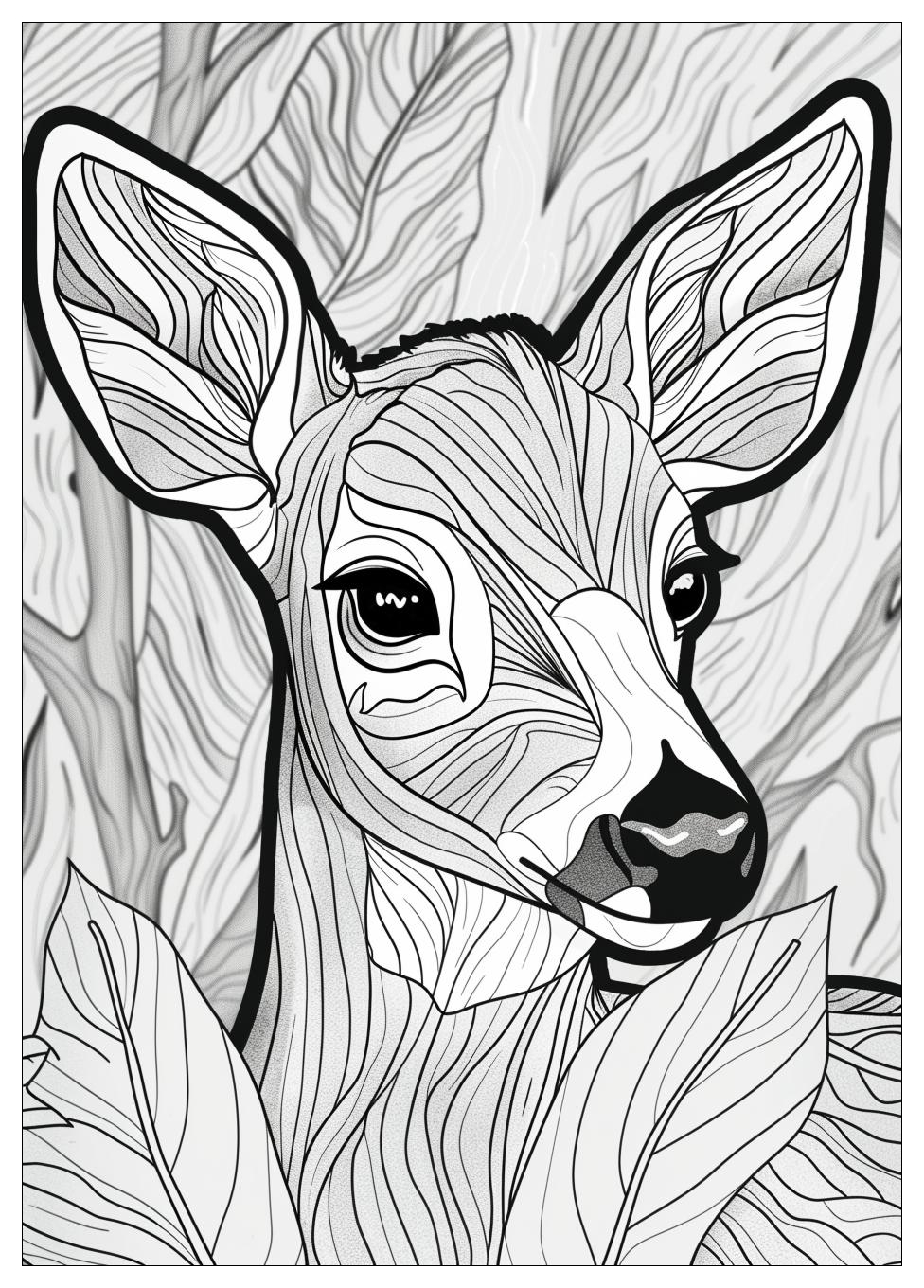 Deer Coloring Pages-7