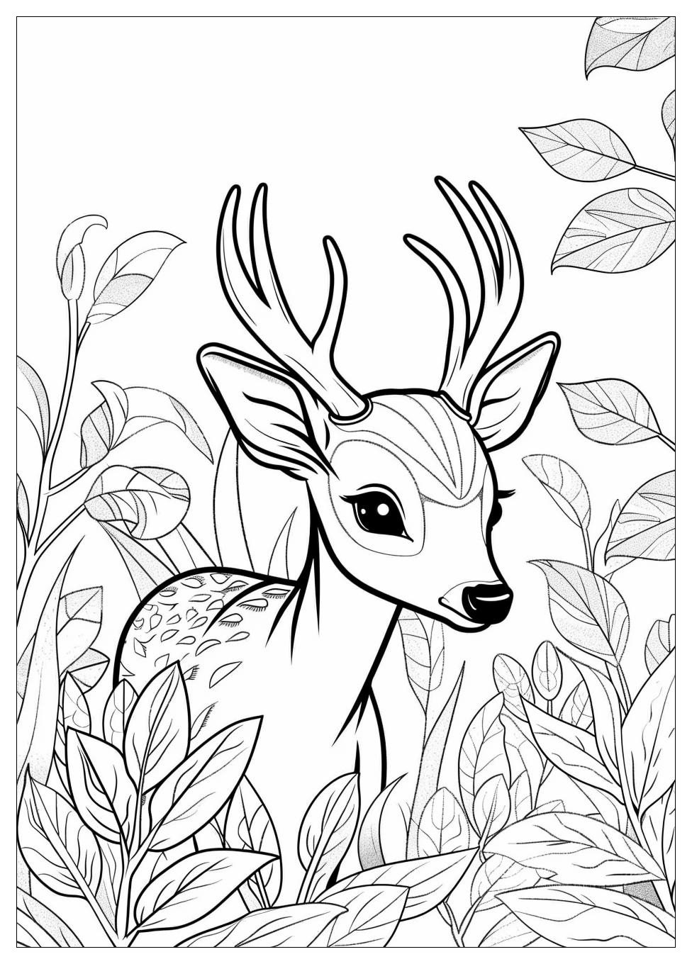 Deer Coloring Pages-9