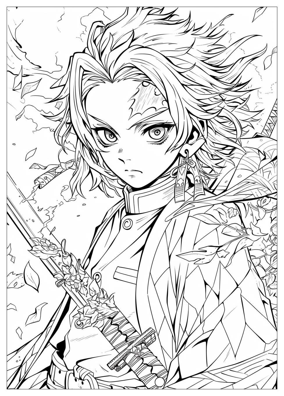 Demon Slayer Coloring Pages-11