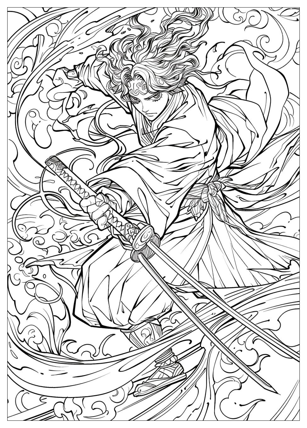 Demon Slayer Coloring Pages-12