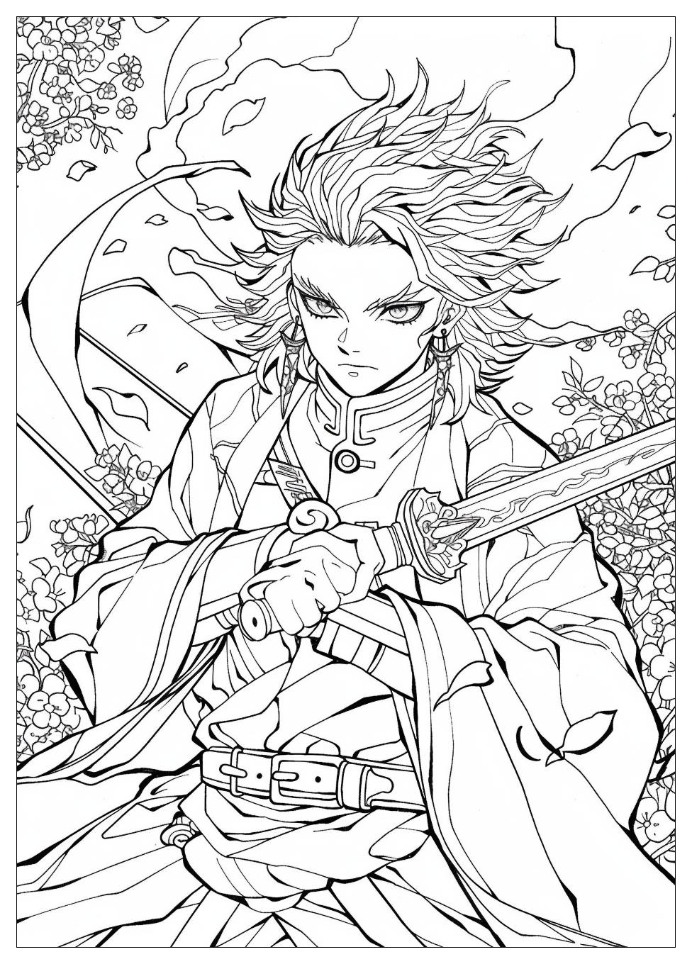 Demon Slayer Coloring Pages-16