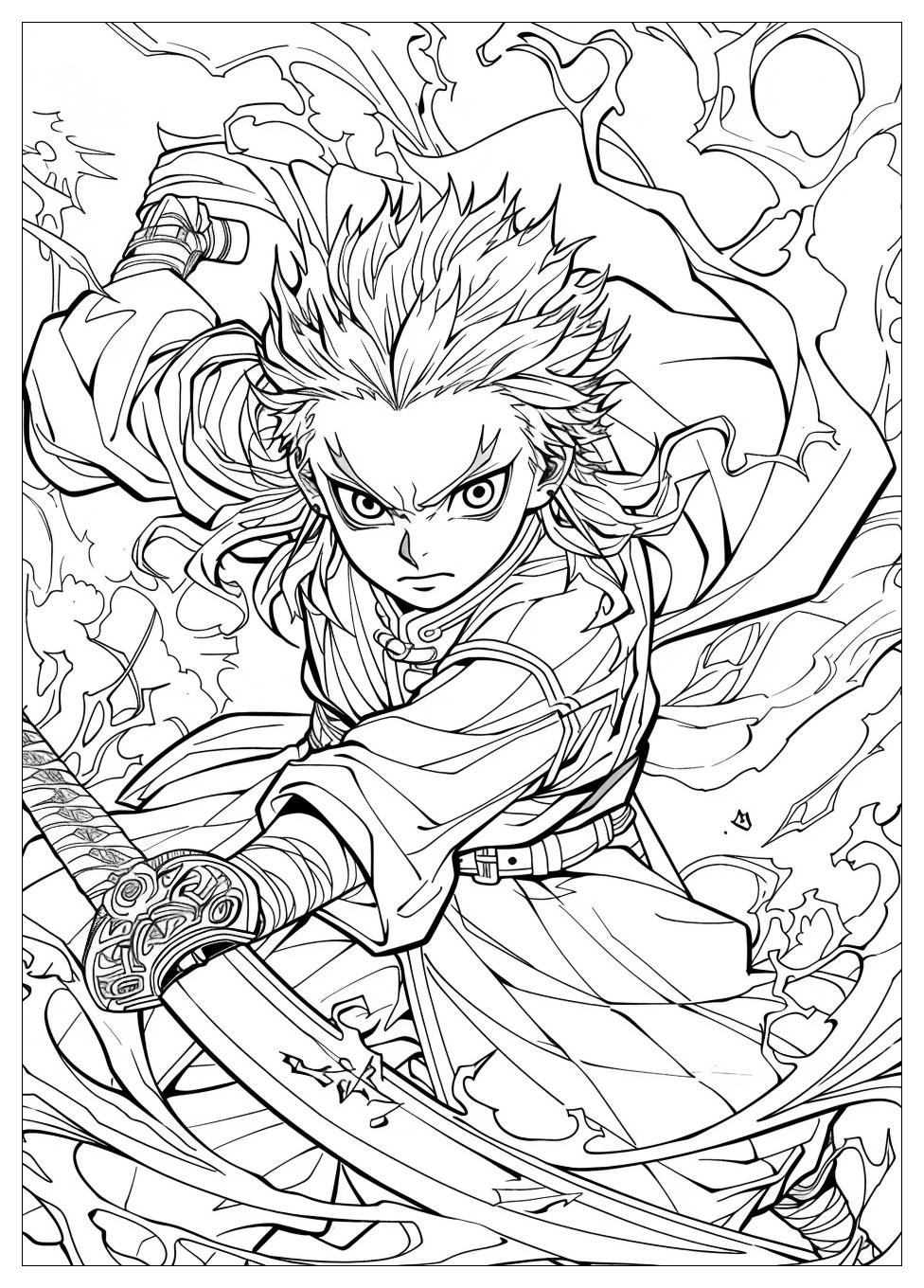 Demon Slayer Coloring Pages-19