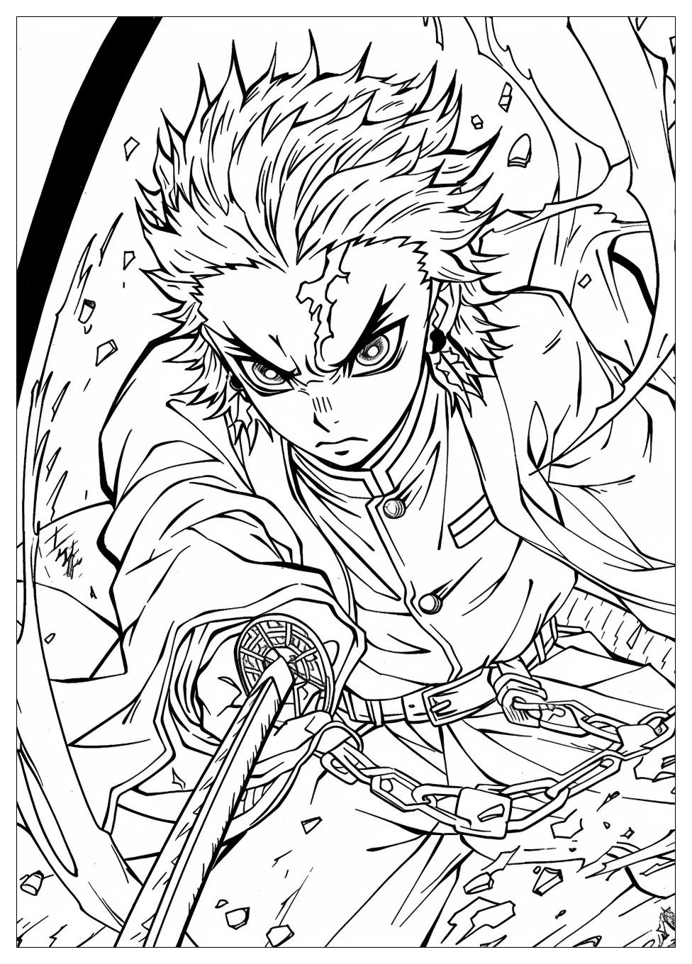 Demon Slayer Coloring Pages-3