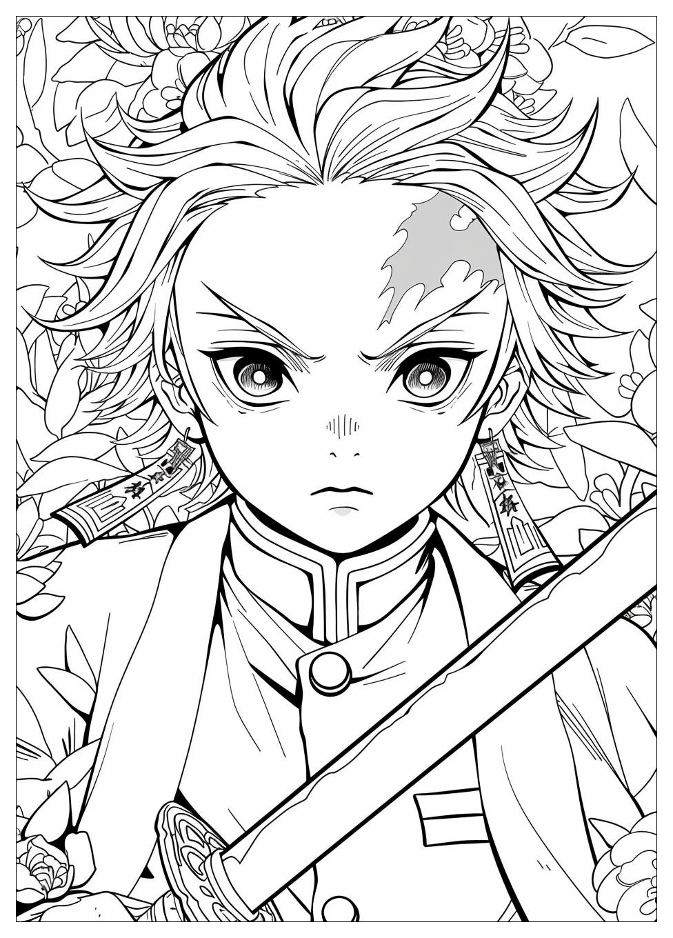 Demon Slayer Coloring Pages-4