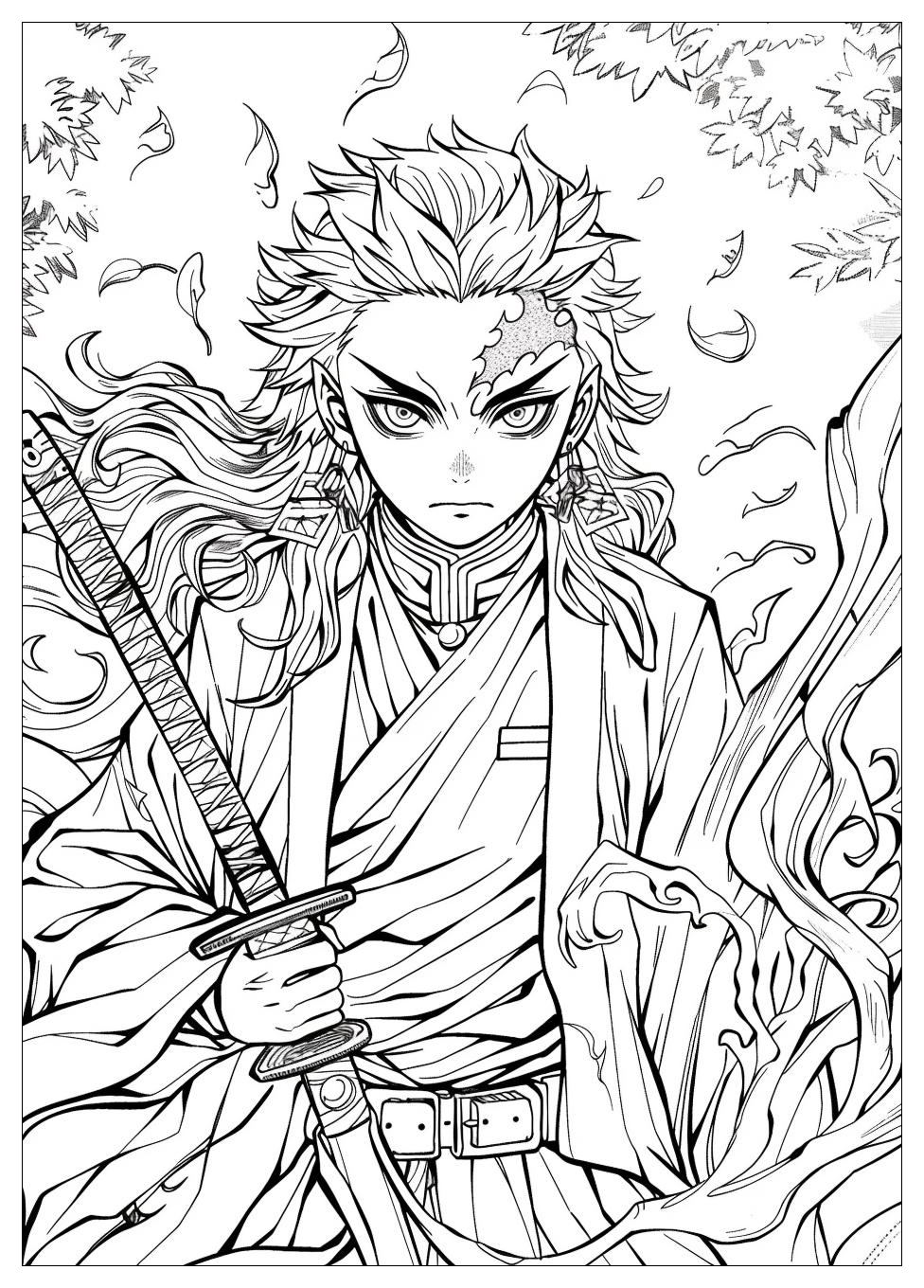 Demon Slayer Coloring Pages-6