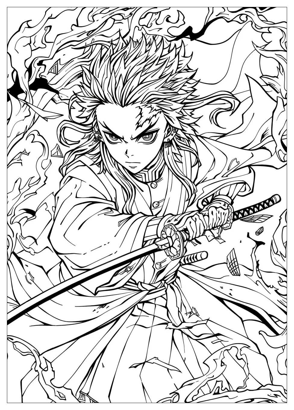 Demon Slayer Coloring Pages-7