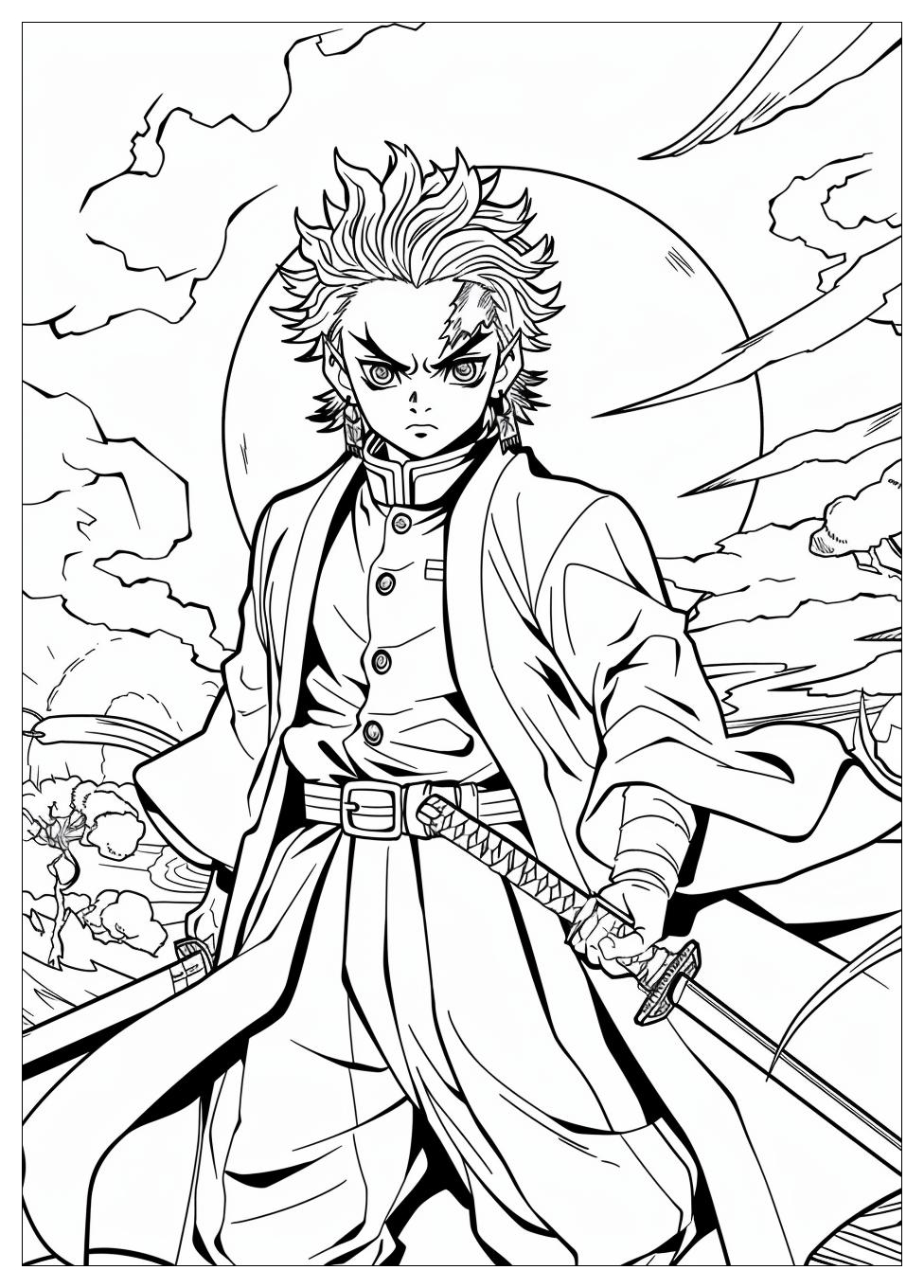 Demon Slayer Coloring Pages-9