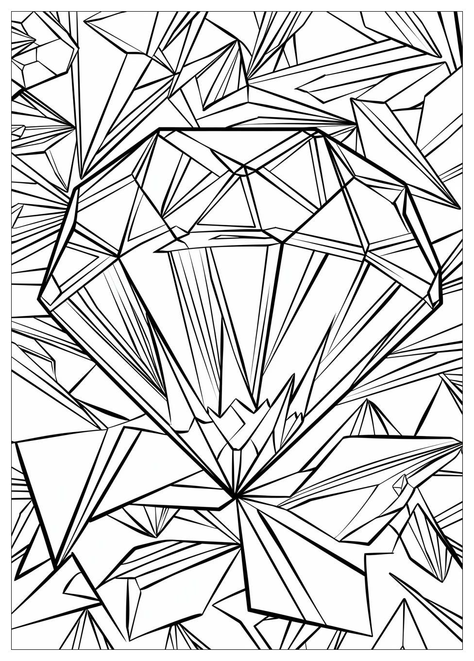 Diamond Coloring Pages-12