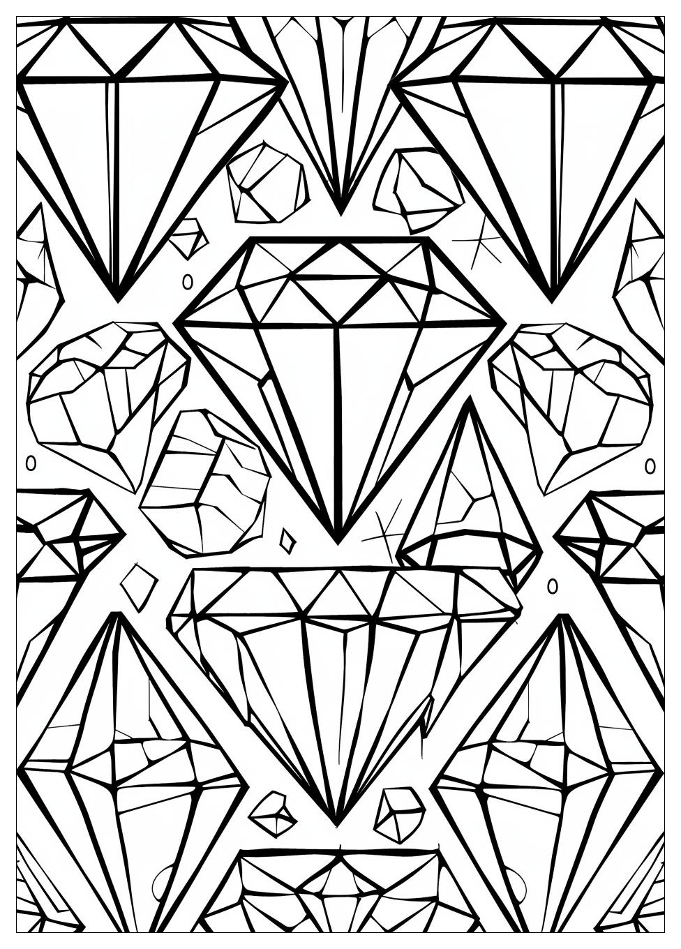 Diamond Coloring Pages-17