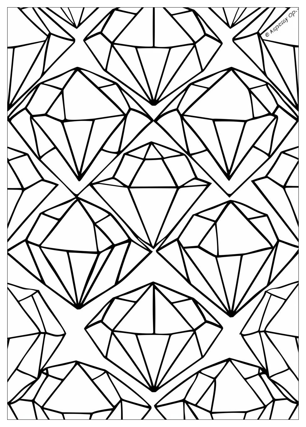 Diamond Coloring Pages-6