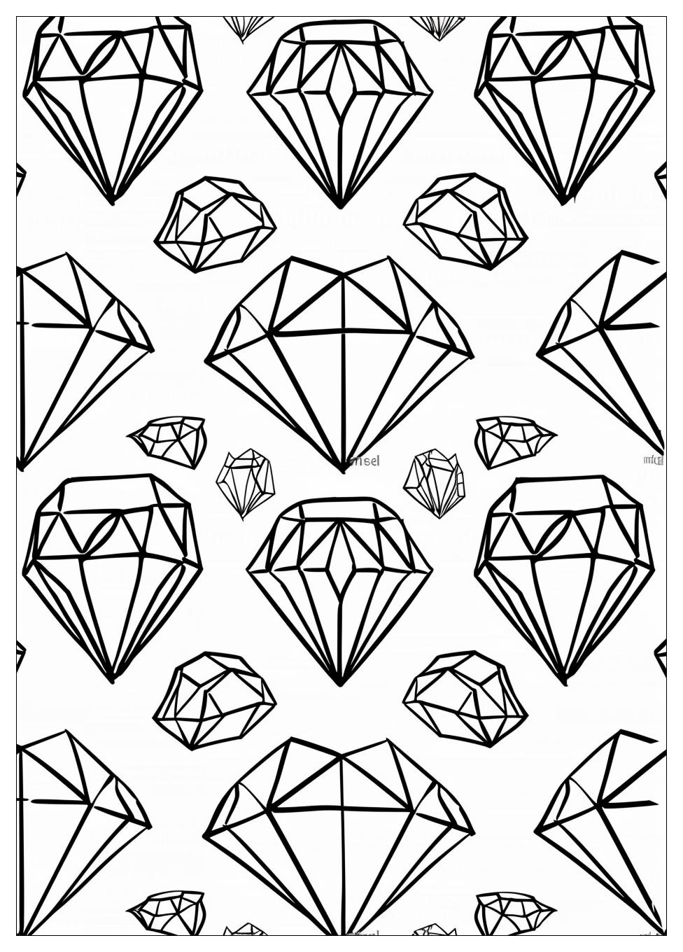 Diamond Coloring Pages-8