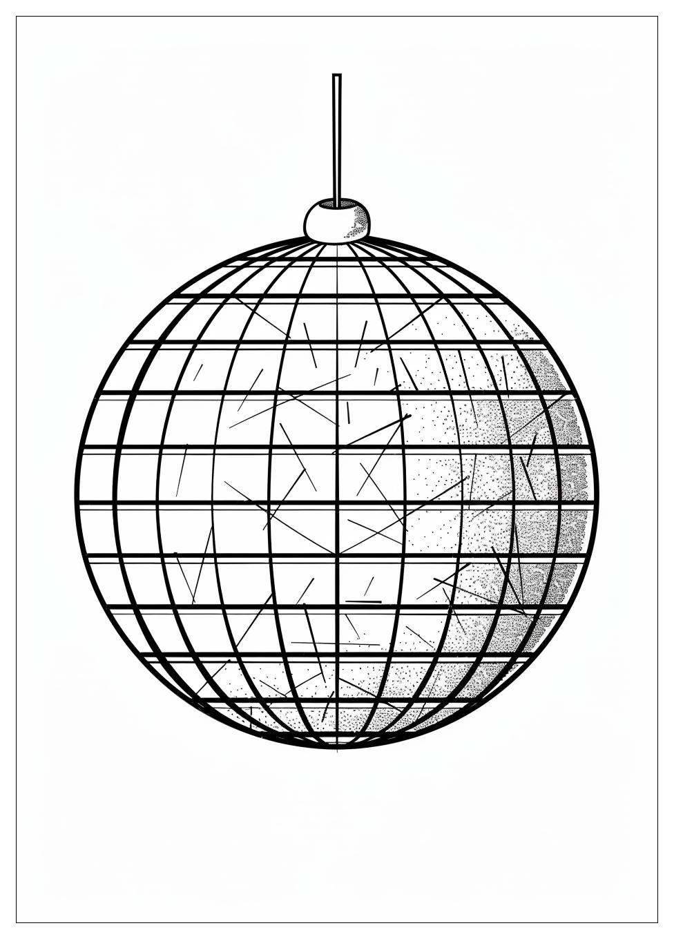 Disco Ball Coloring Pages-1