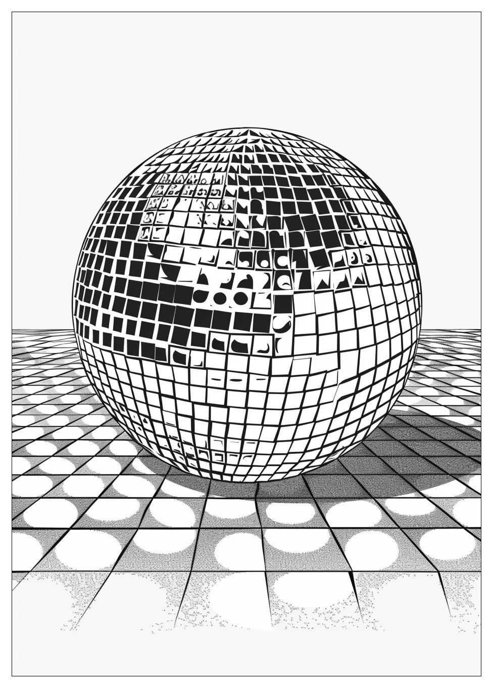 Disco Ball Coloring Pages-10