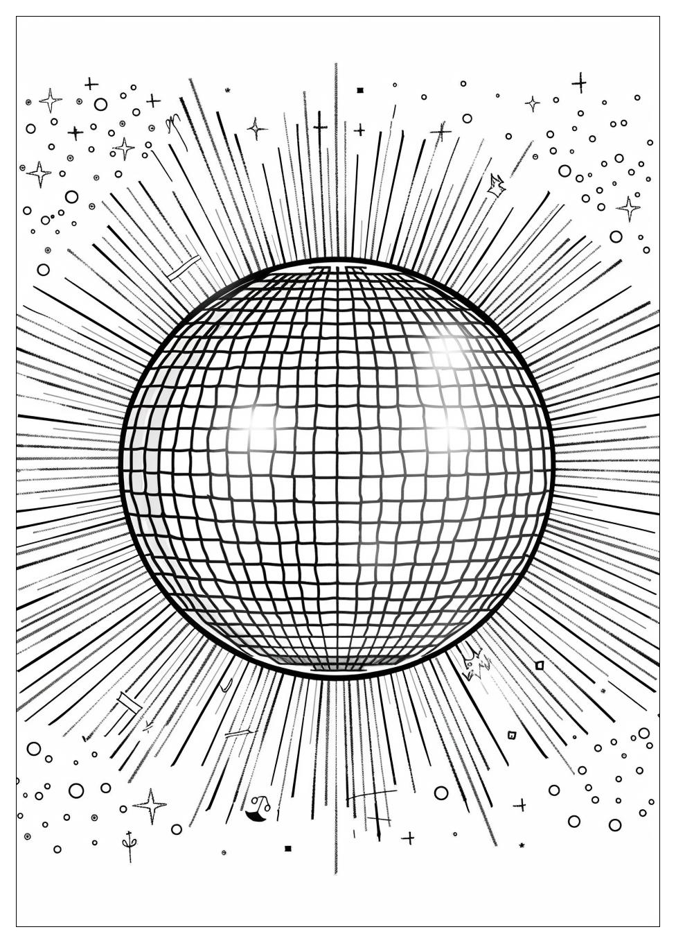 Disco Ball Coloring Pages-17