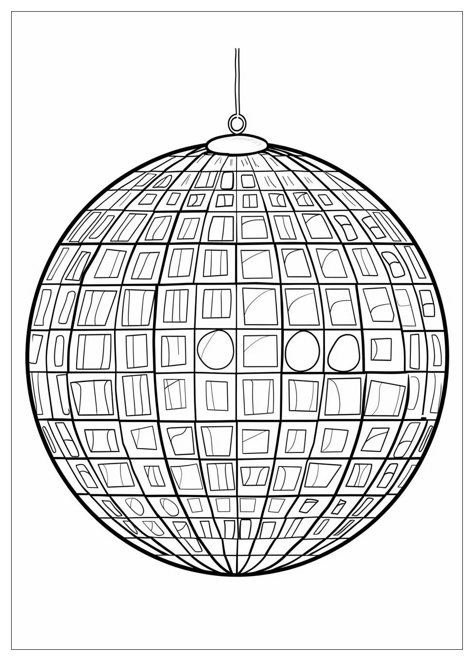 Disco Ball Coloring Pages-18