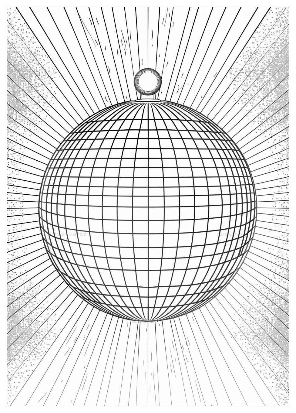 Disco Ball Coloring Pages-19