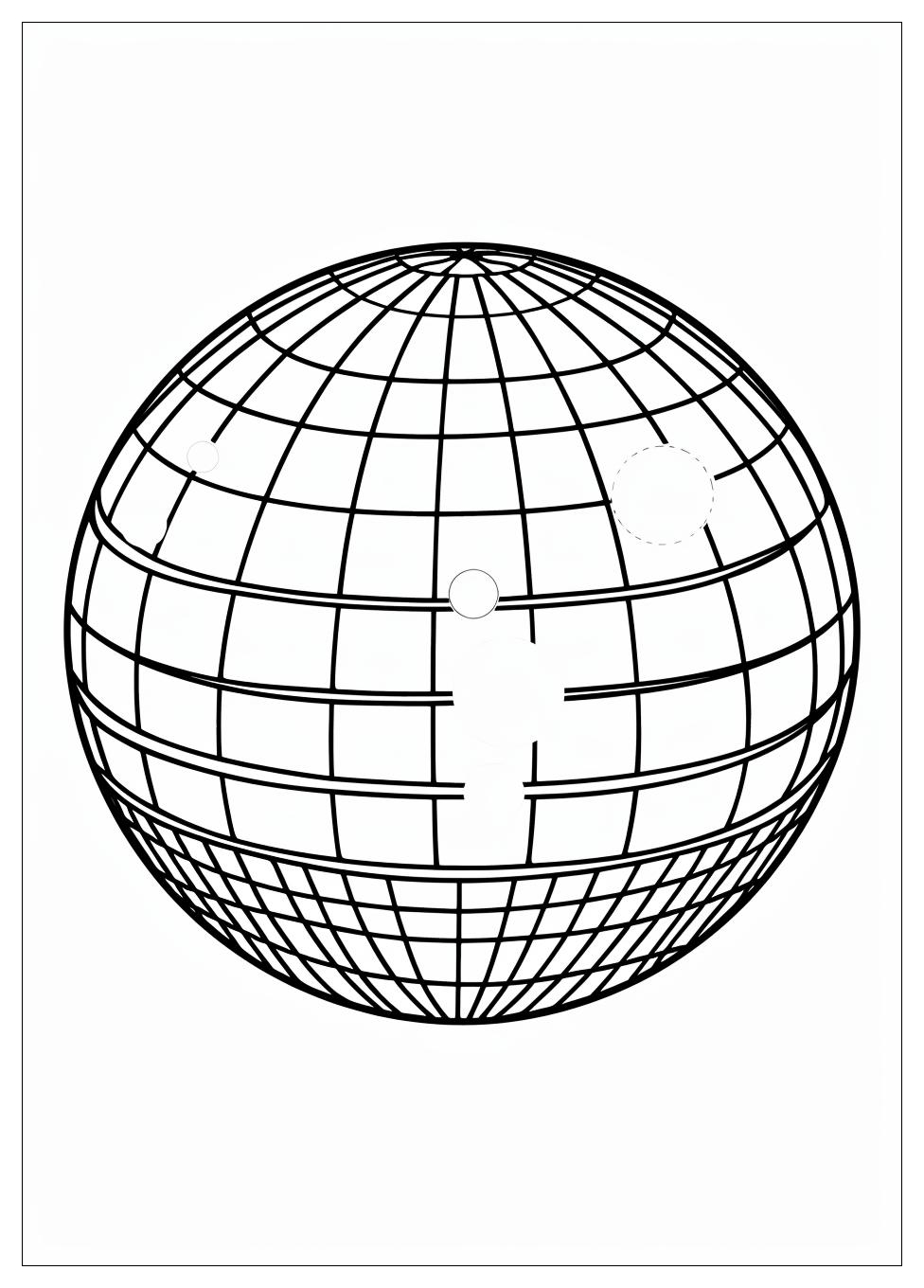 Disco Ball Coloring Pages-2