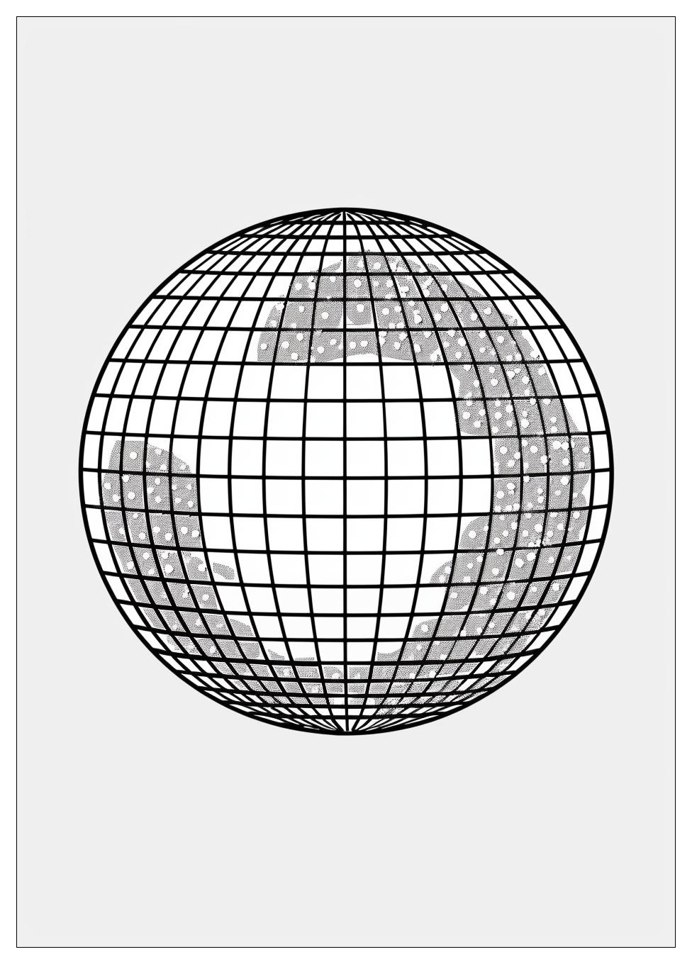 Disco Ball Coloring Pages-20