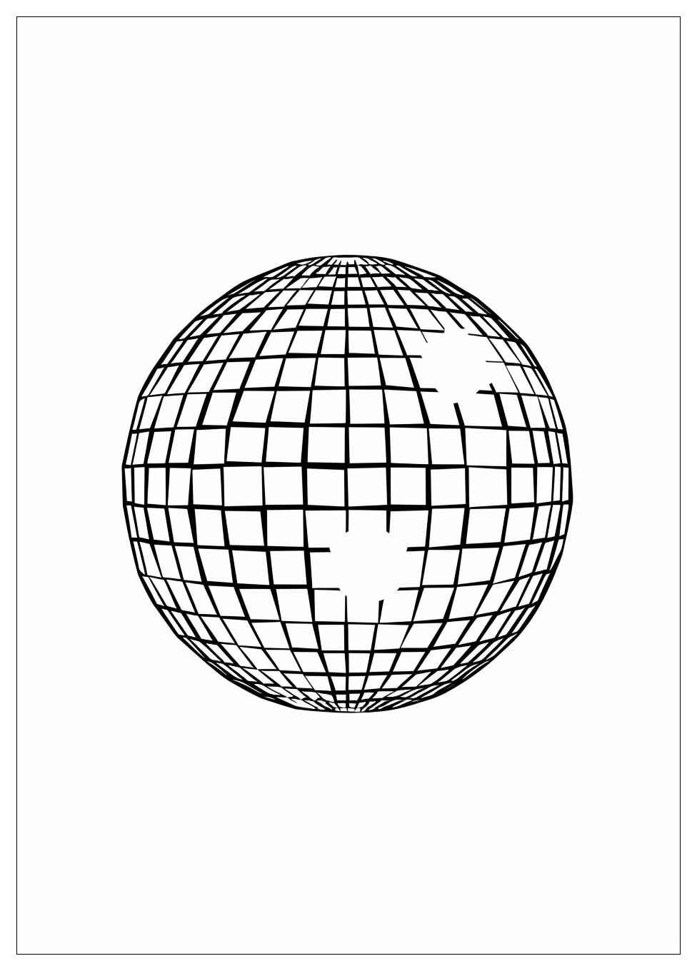 Disco Ball Coloring Pages-4