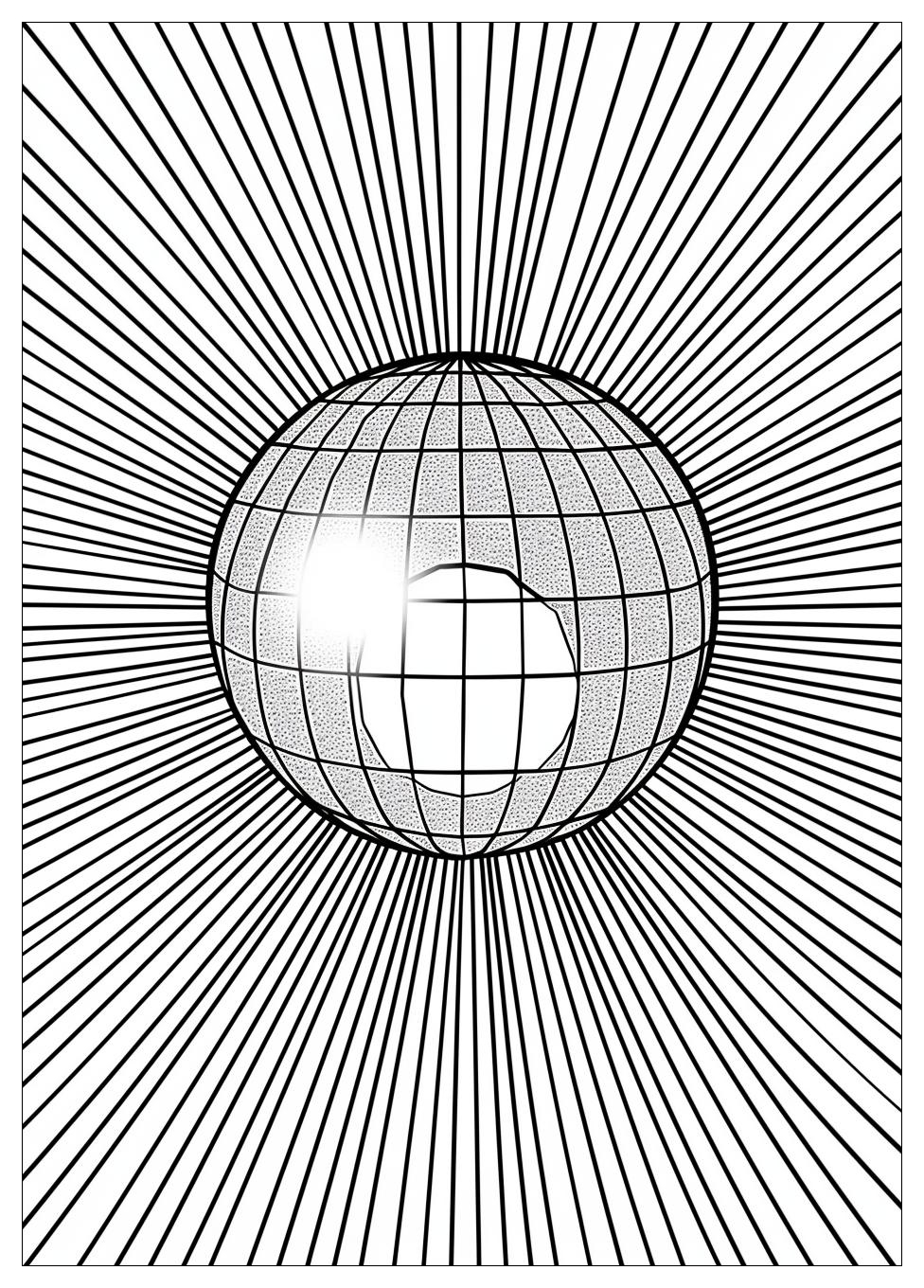 Disco Ball Coloring Pages-5