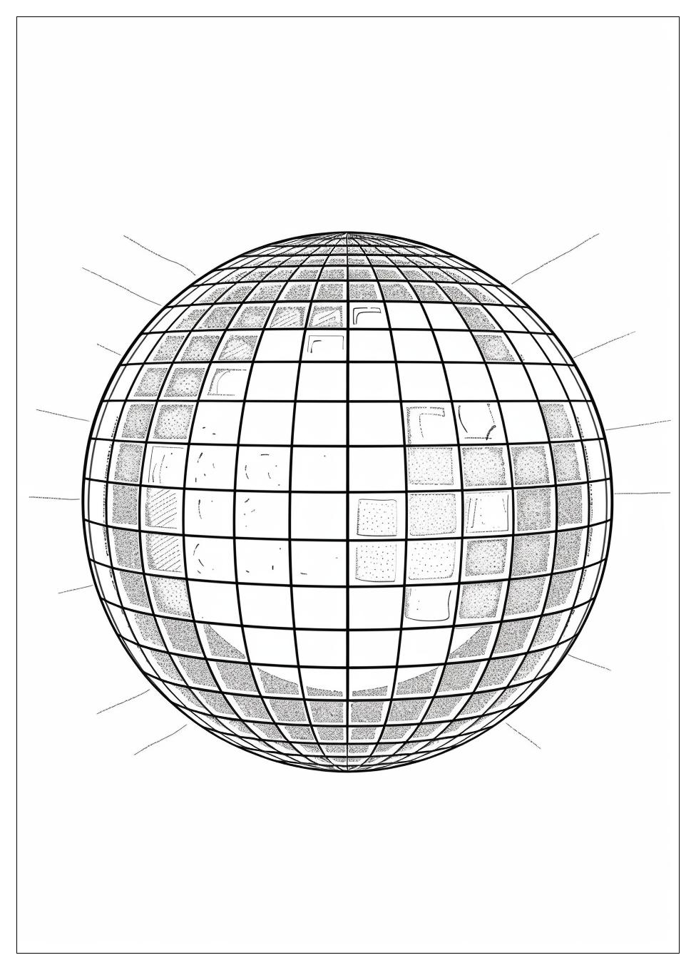 Disco Ball Coloring Pages-6