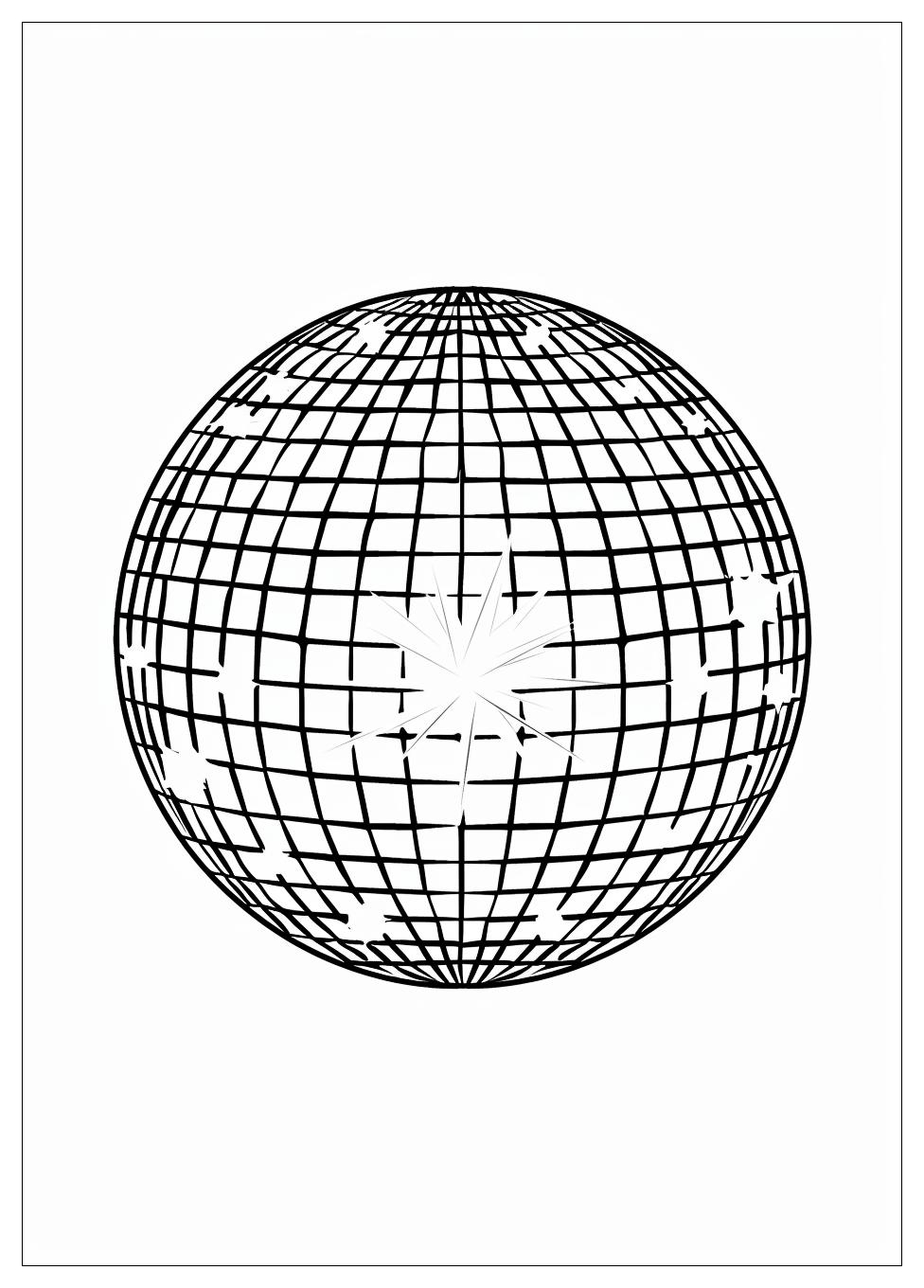 Disco Ball Coloring Pages-8