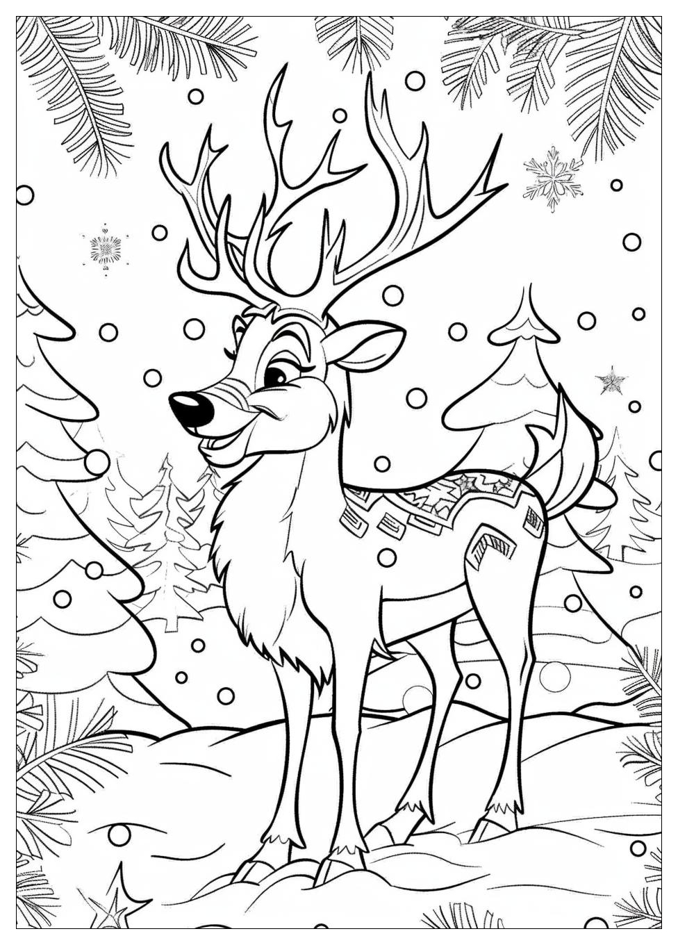 Disney Christmas Coloring Pages-2