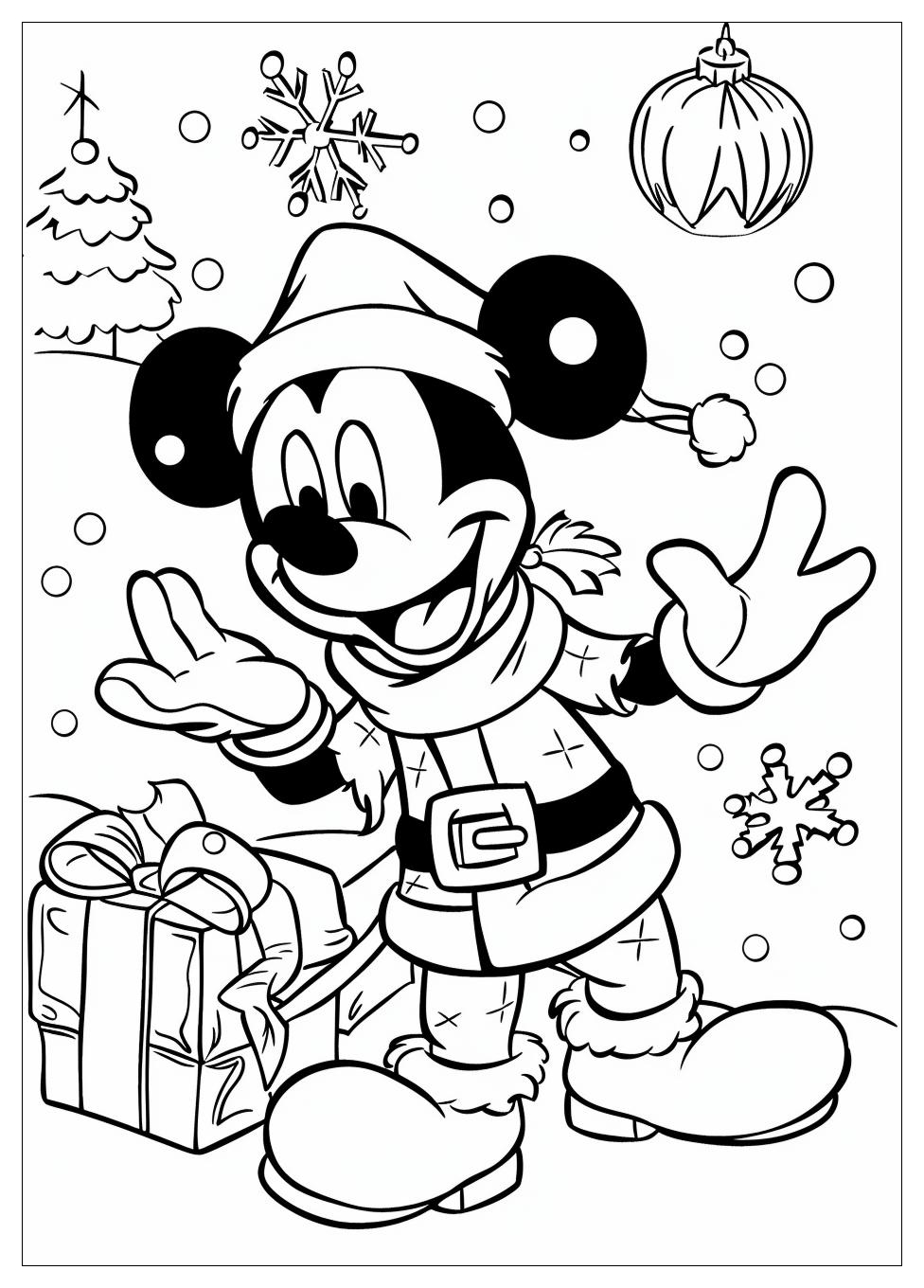 Disney Christmas Coloring Pages-4