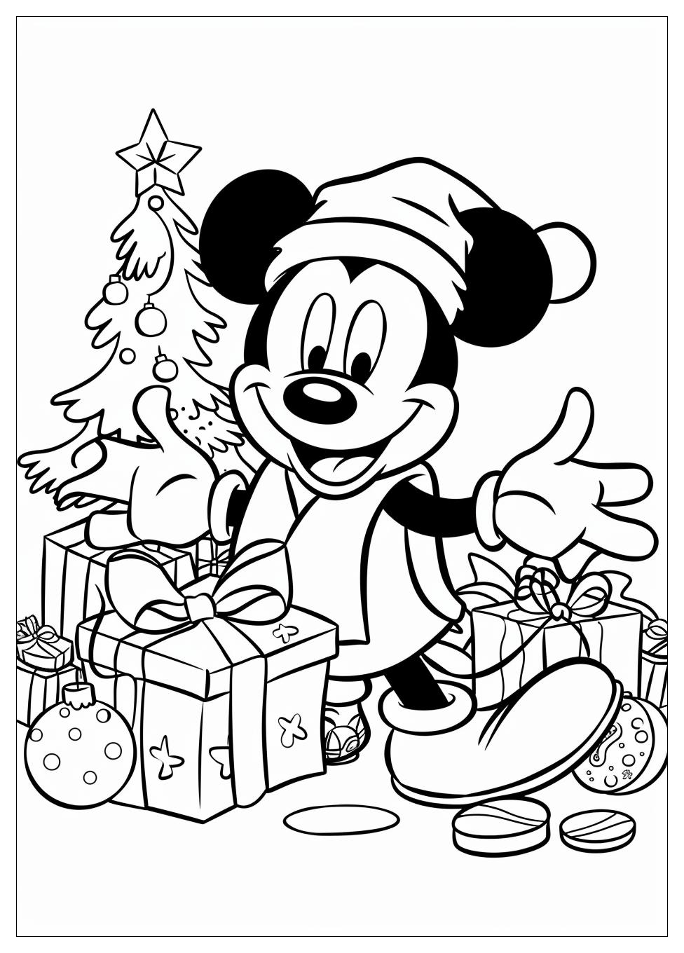 Disney Christmas Coloring Pages-7