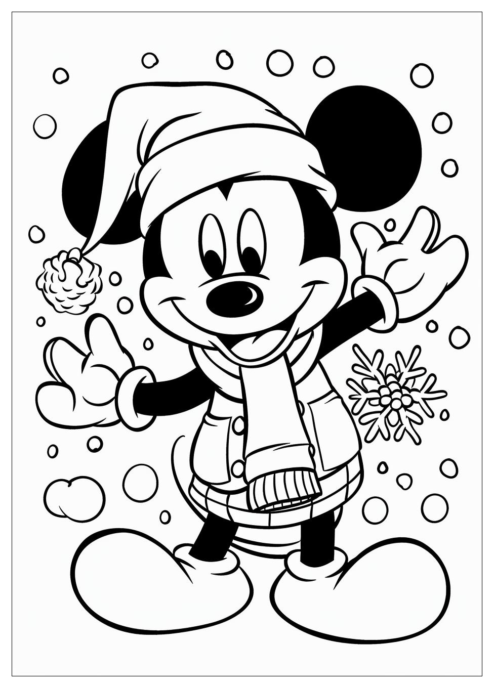 Disney Christmas Coloring Pages-9