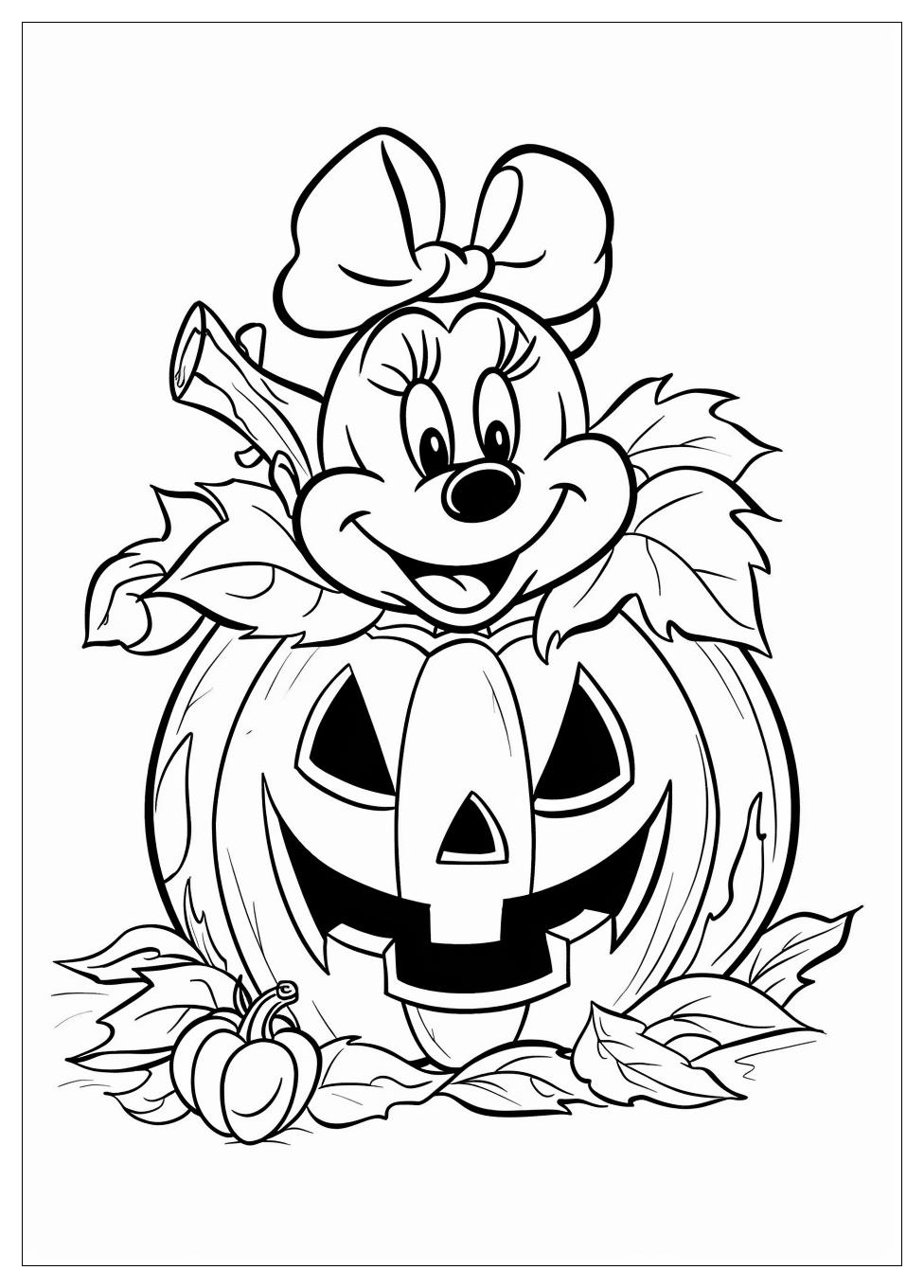 Disney Halloween Coloring Pages-1